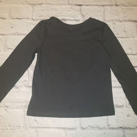 Cat & Jack  Charcoal Grey L/S Buffalo Plaid Heart Shirt Various Sizes - Picture 2 of 6